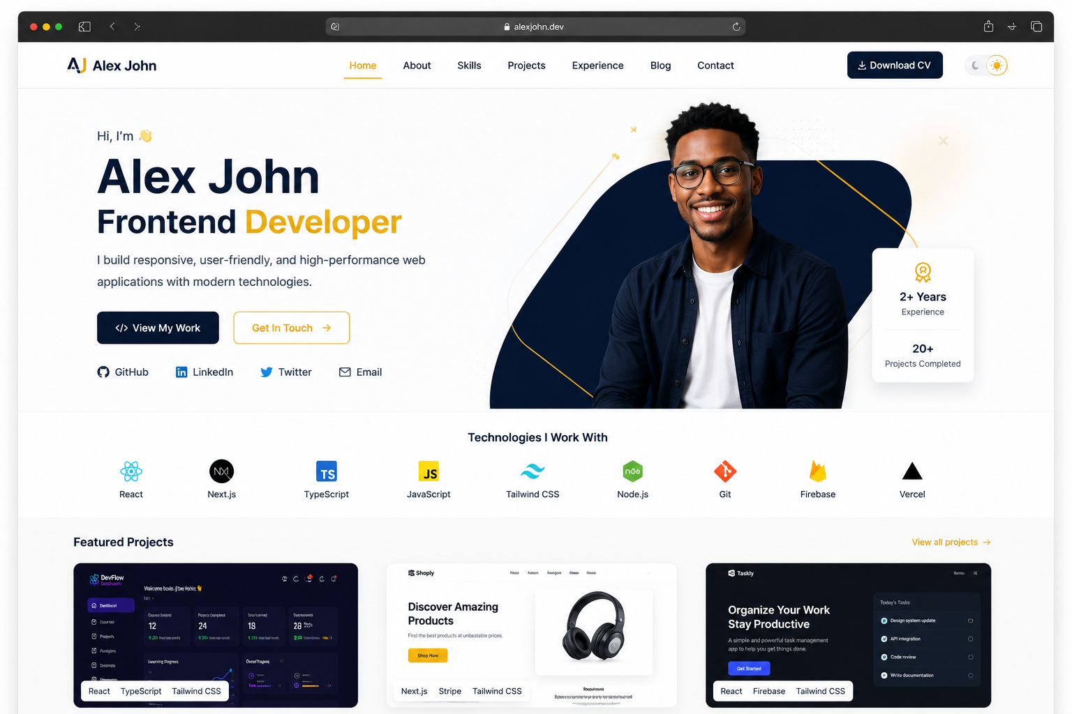 Professional Portfolio Website